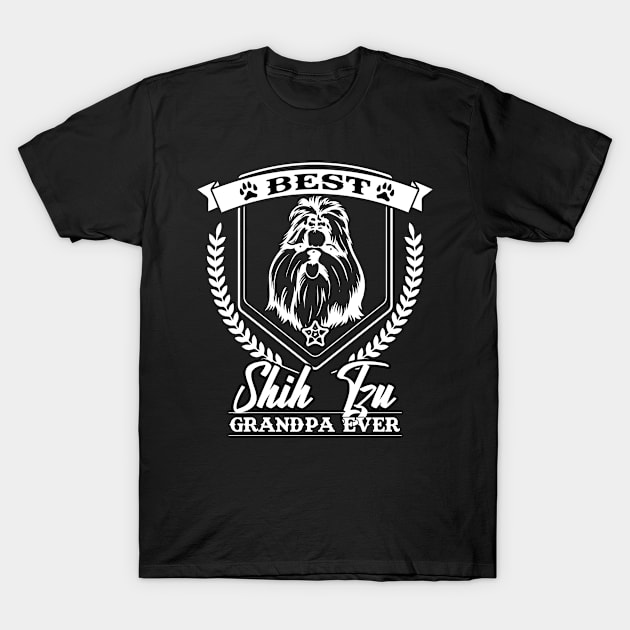 Shih Tzu Grandpa T-Shirt by mohammadrezaabolghase